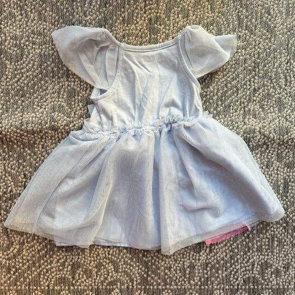 NWT CAT & JACK Rainbow Powder Blue Tulle Dress w/ Bloomers - 12 Months - Picture 8 of 9